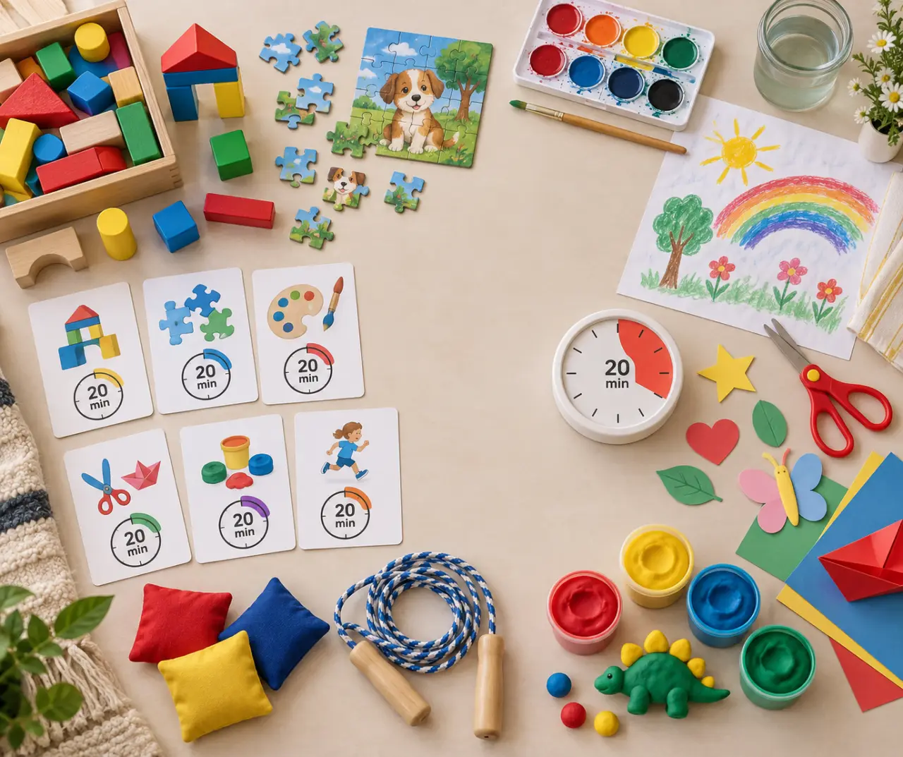Activités enfants 5 ans : 20 minutes pour jouer, créer ou se dépenser