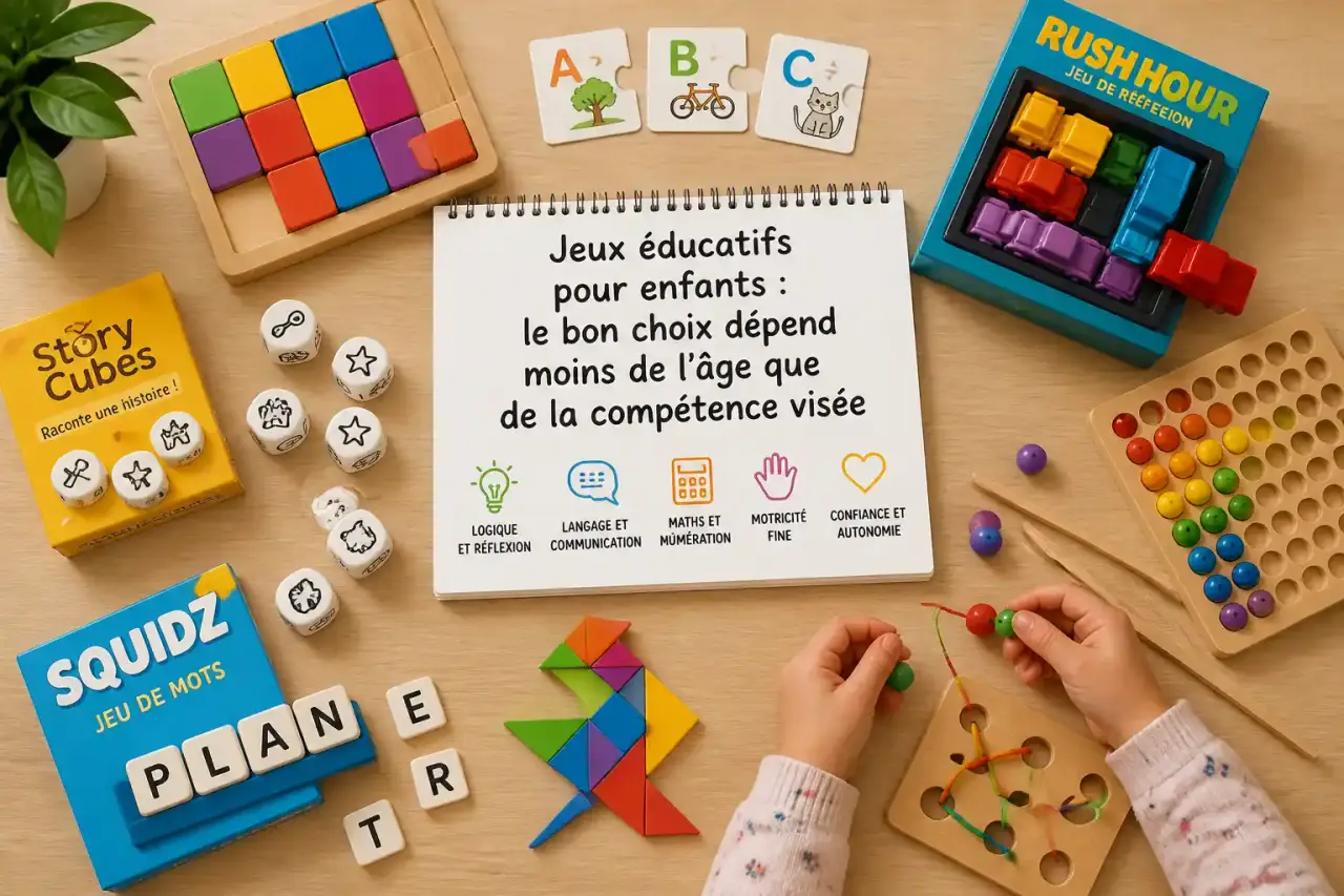 Jeux éducatifs pour enfants : le bon choix dépend moins de l'âge que de la compétence visée