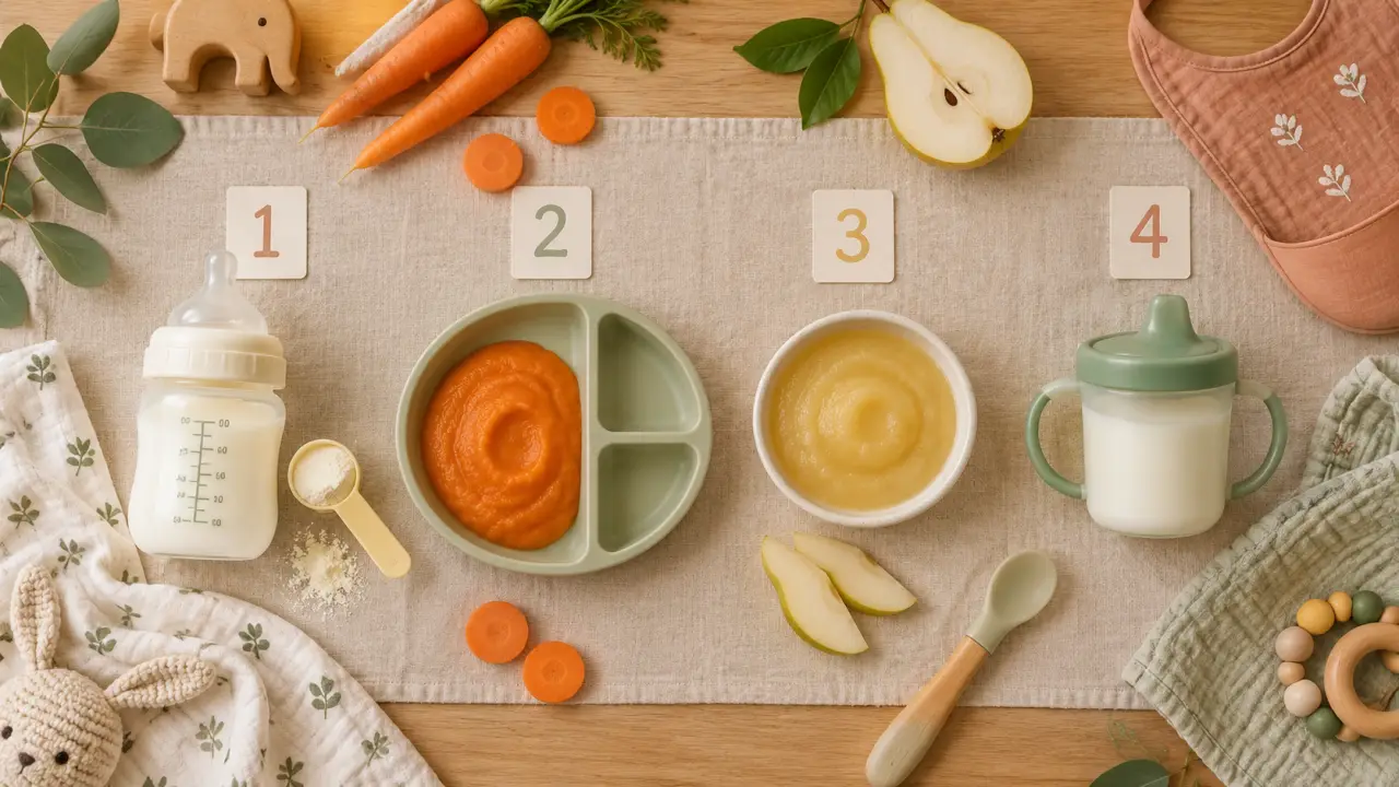 Repas à 6 mois : 4 temps pour diversifier sans réduire trop vite le lait