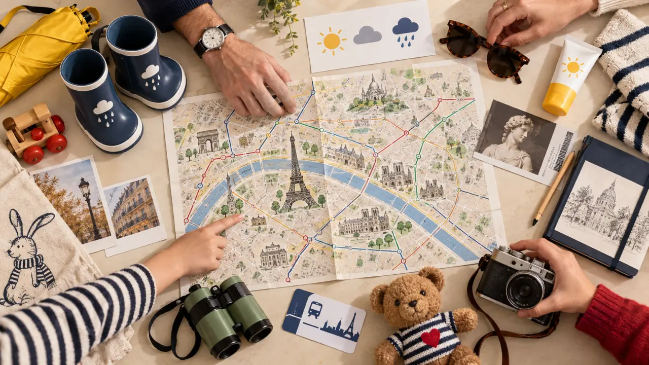 Sortie week-end à Paris en famille : choisir selon la météo, l’âge et le trajet
