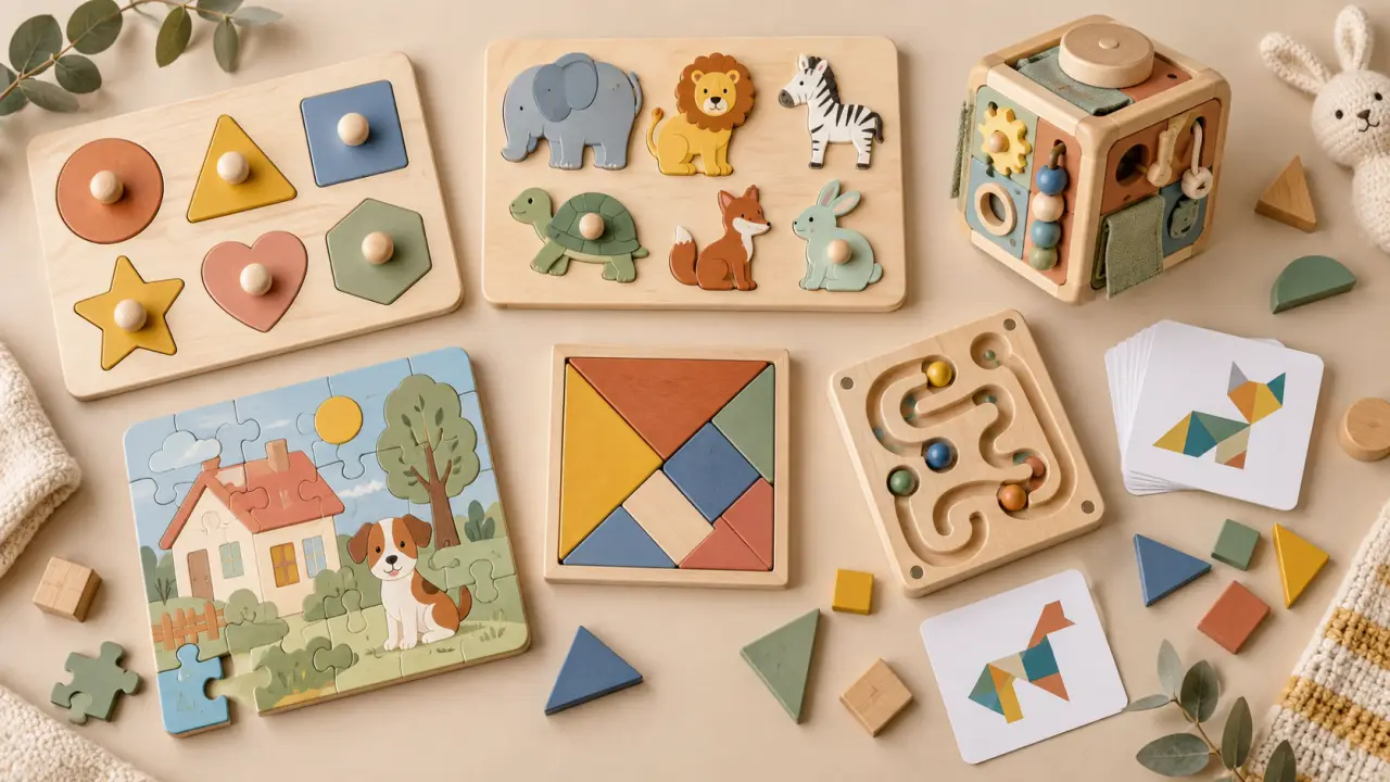 Un casse-tête enfant adapté à chaque âge, du jeu de manipulation au défi logique