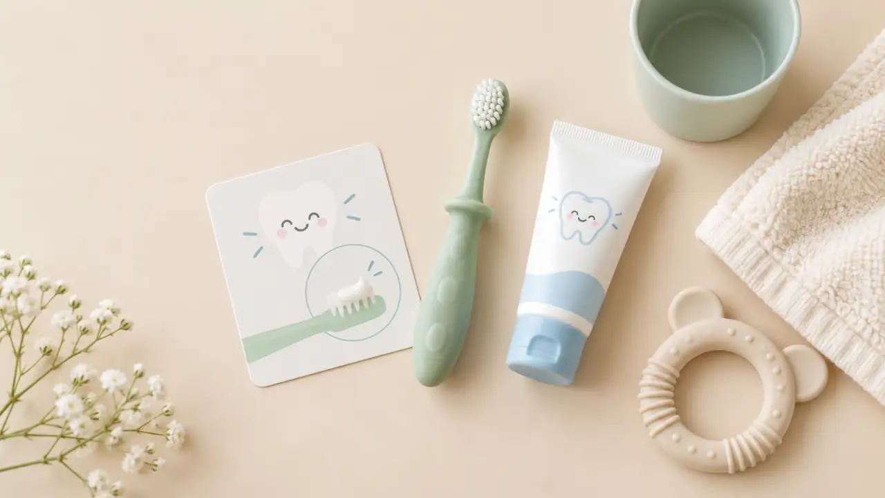 Dentifrice pour bébé : le bon dosage de fluor dès la première dent