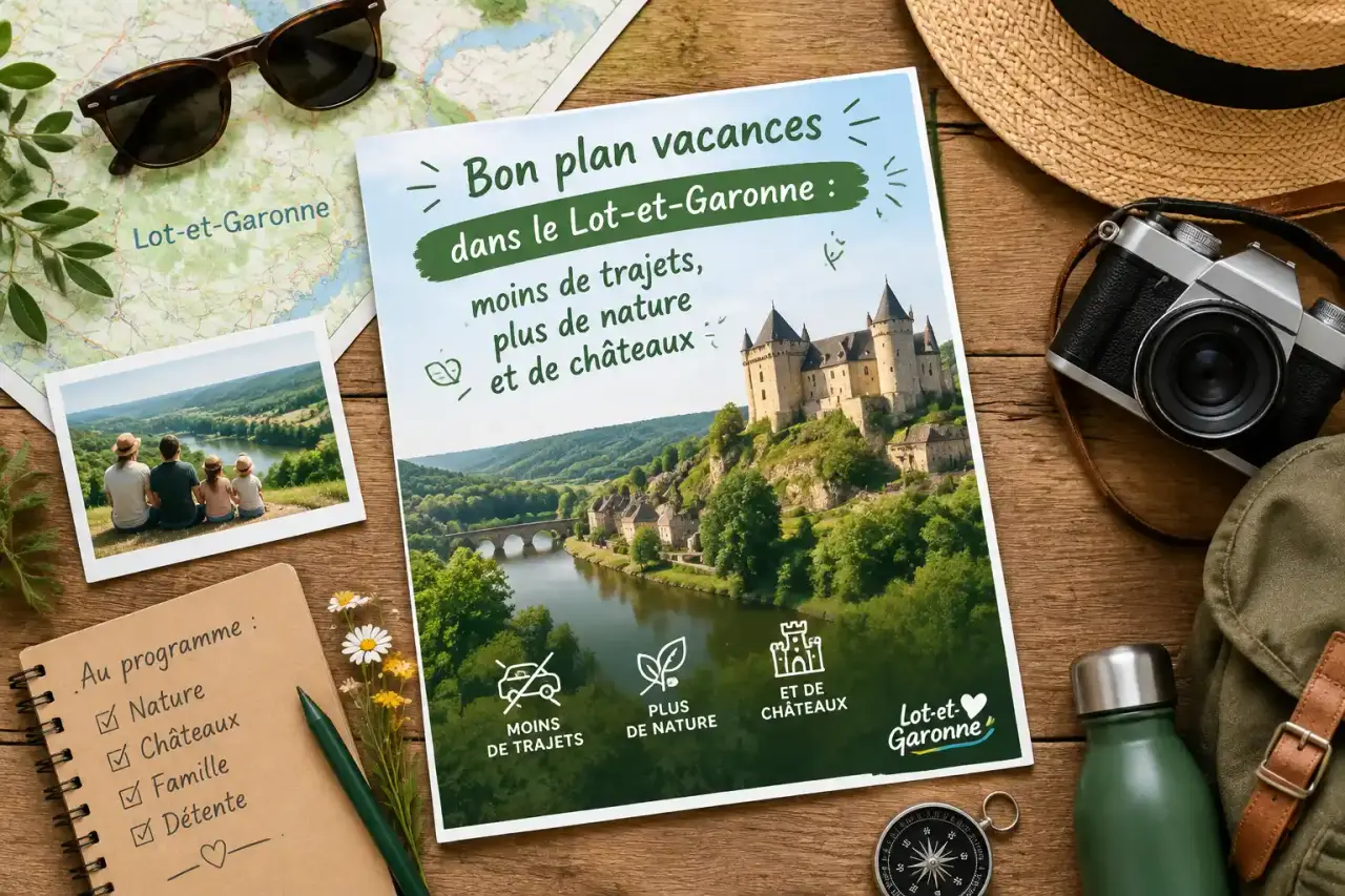 Bon plan vacances dans le Lot-et-Garonne : moins de trajets, plus de nature et de châteaux