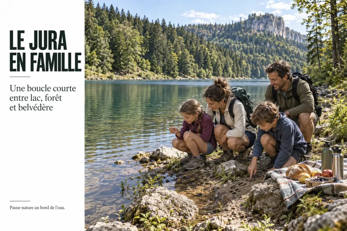 Destination idéale vacances en famille en France entre lac et montagne dans le Jura